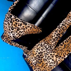 Fashion Nova Cheetah Mesh 2 Piece Set